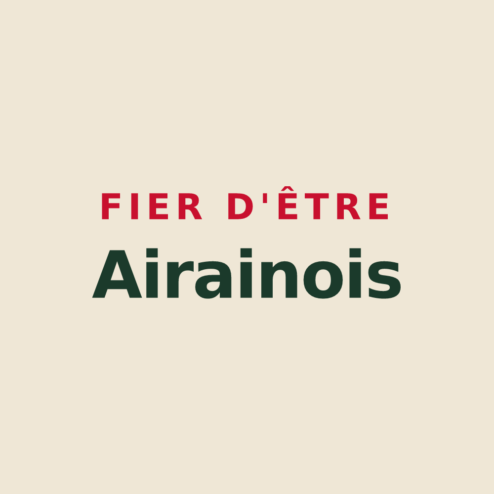 Tote bag « Fier d'être Airainois » — design pour Airaines
