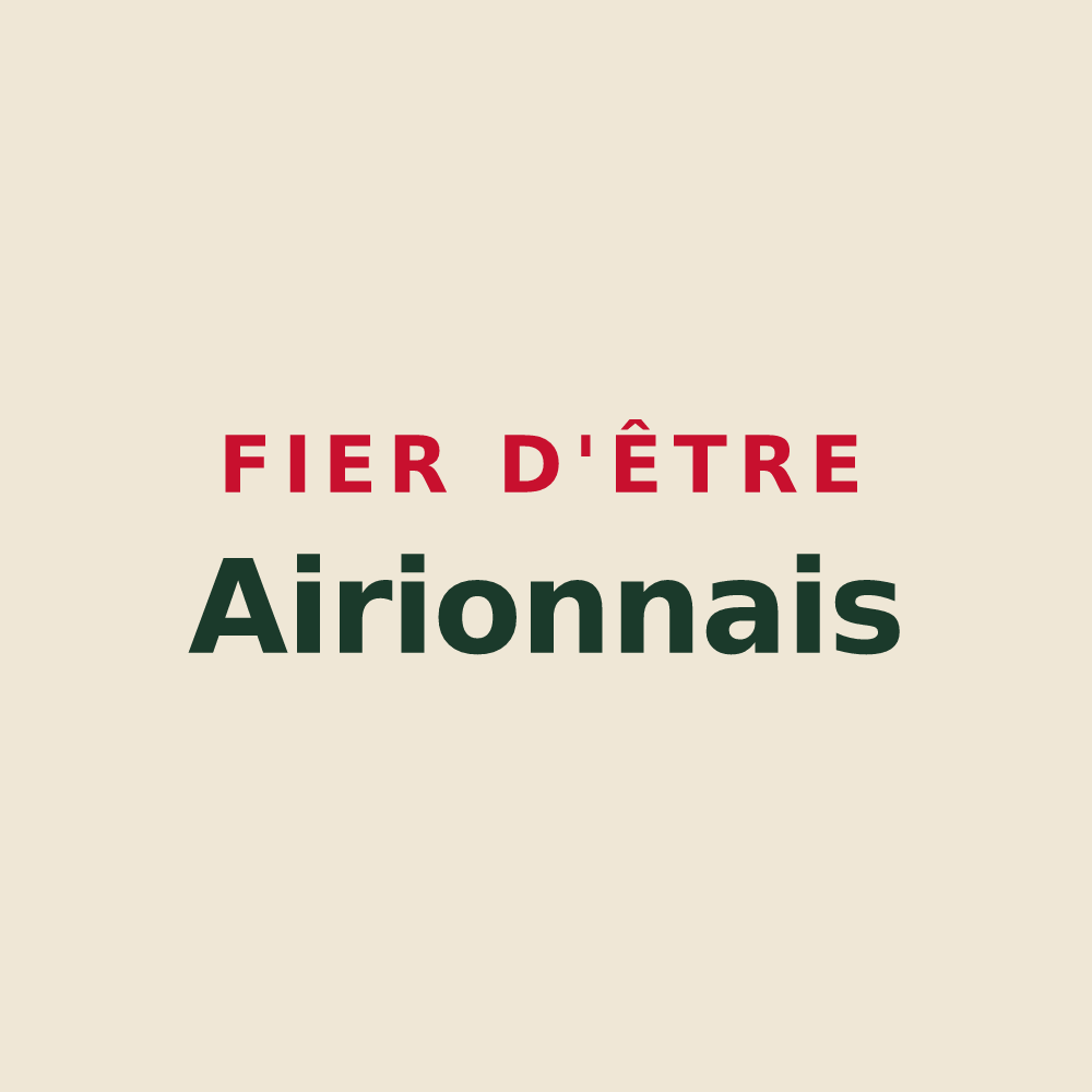 Tote bag « Fier d'être Airionnais » — design pour Airion