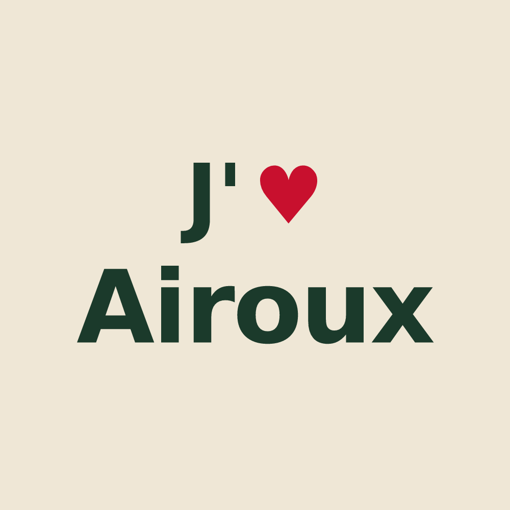 Tote bag personnalisé Airoux — design J'aime Airoux