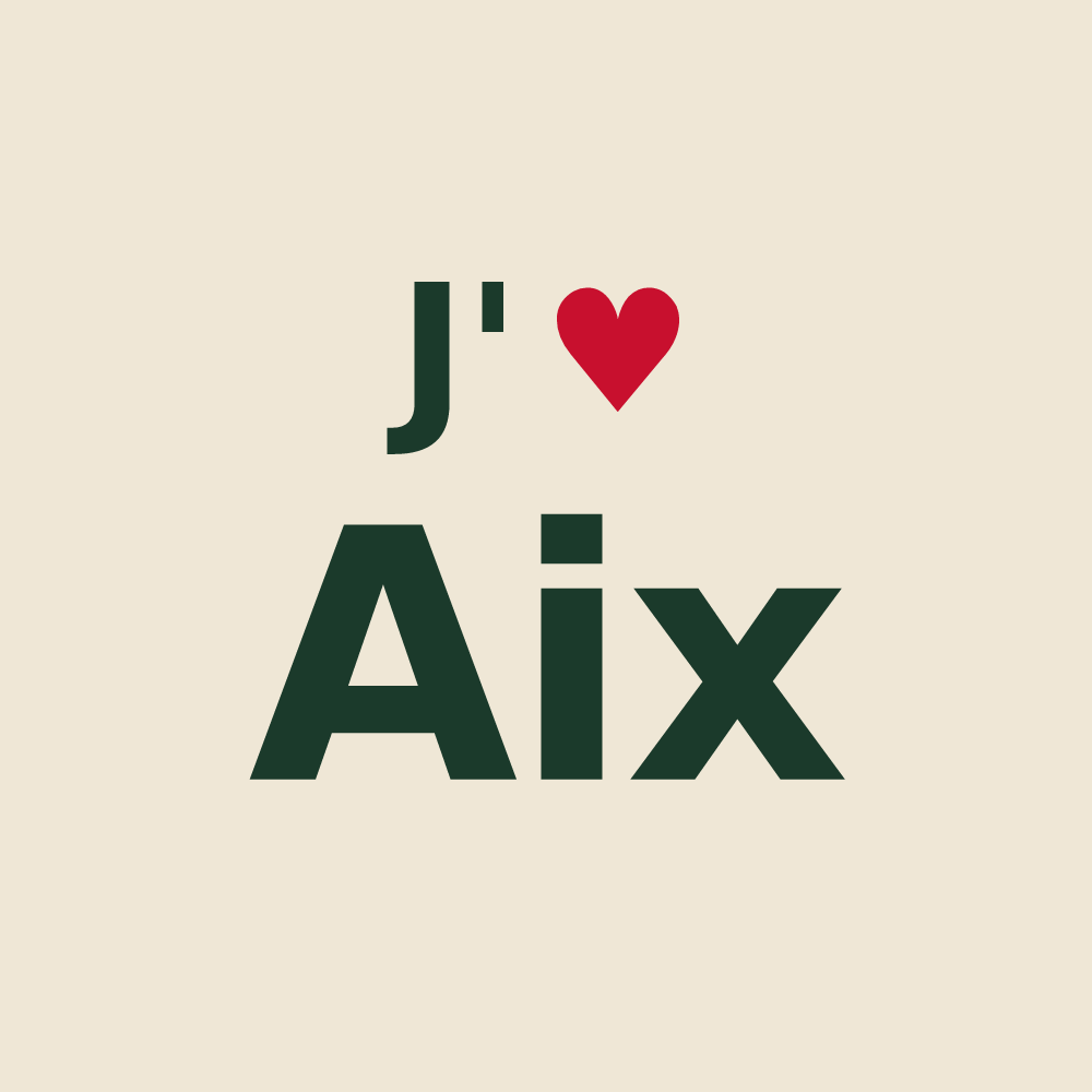 Tote bag personnalisé Aix — design J'aime Aix