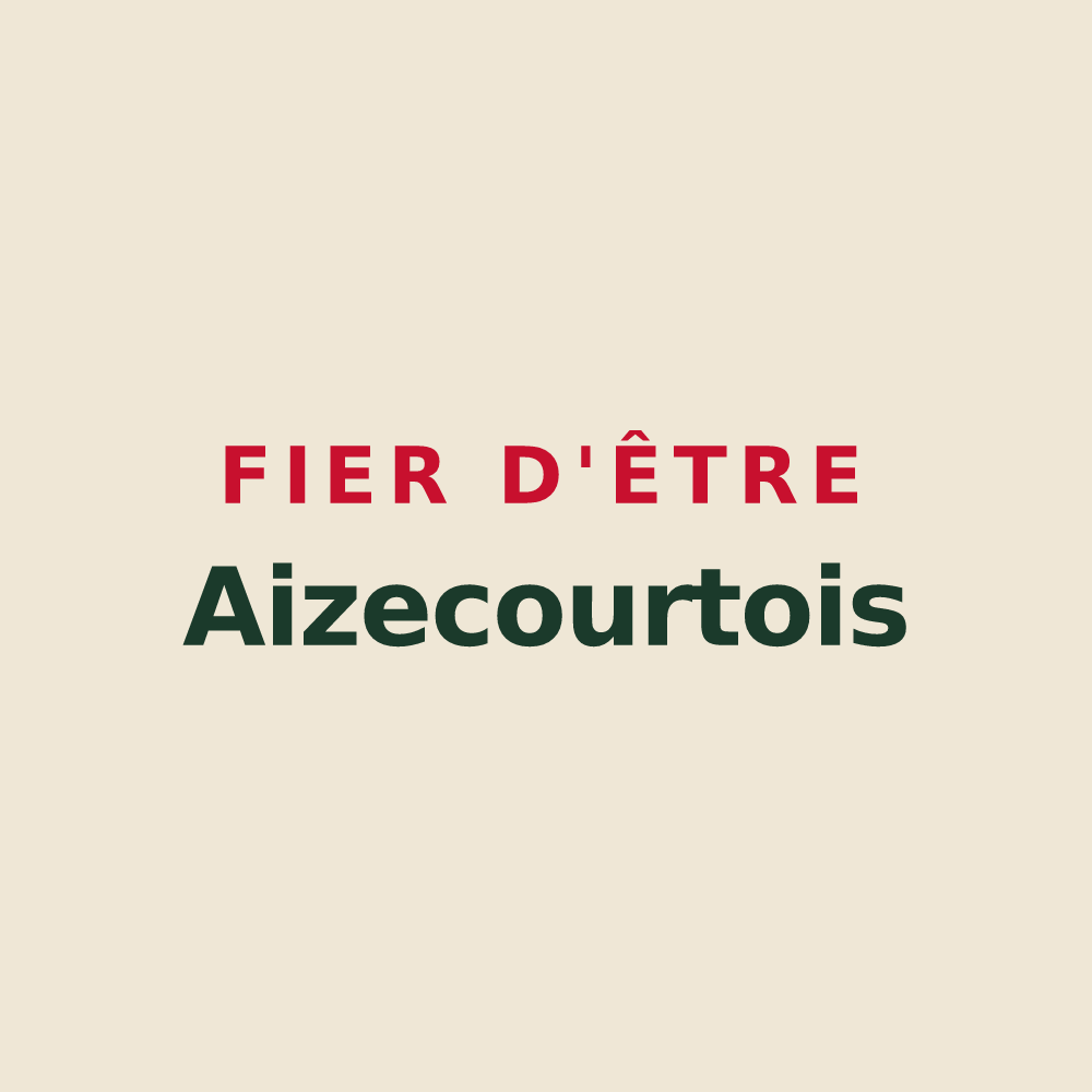 Tote bag « Fier d'être Aizecourtois » — design pour Aizecourt-le-Bas