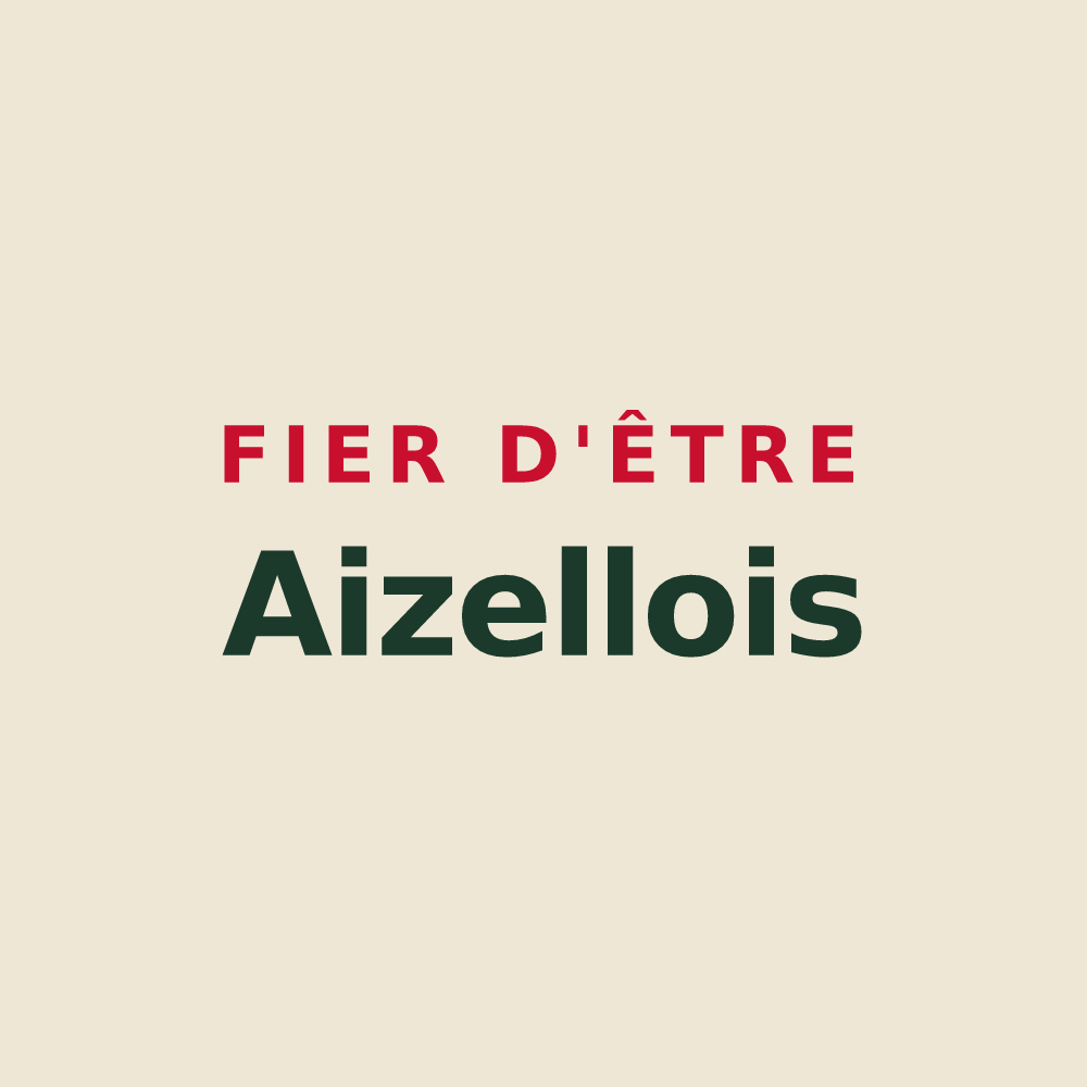 Tote bag « Fier d'être Aizellois » — design pour Aizelles