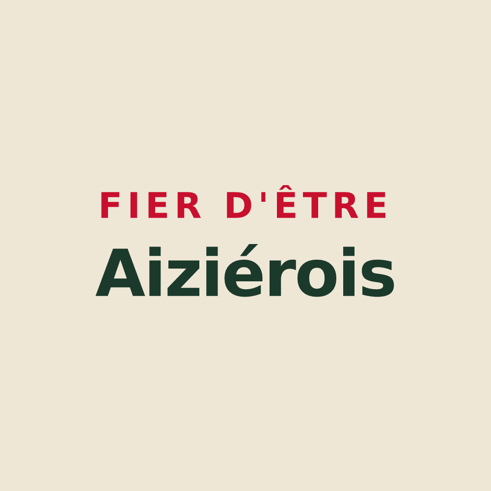 Tote bag « Fier d'être Aiziérois » — design pour Aizier