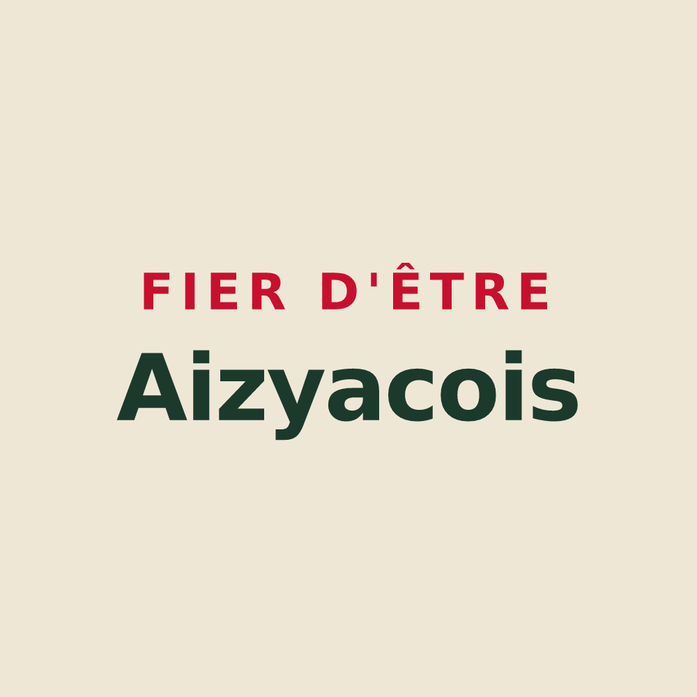 Tote bag « Fier d'être Aizyacois » — design pour Aizy-Jouy