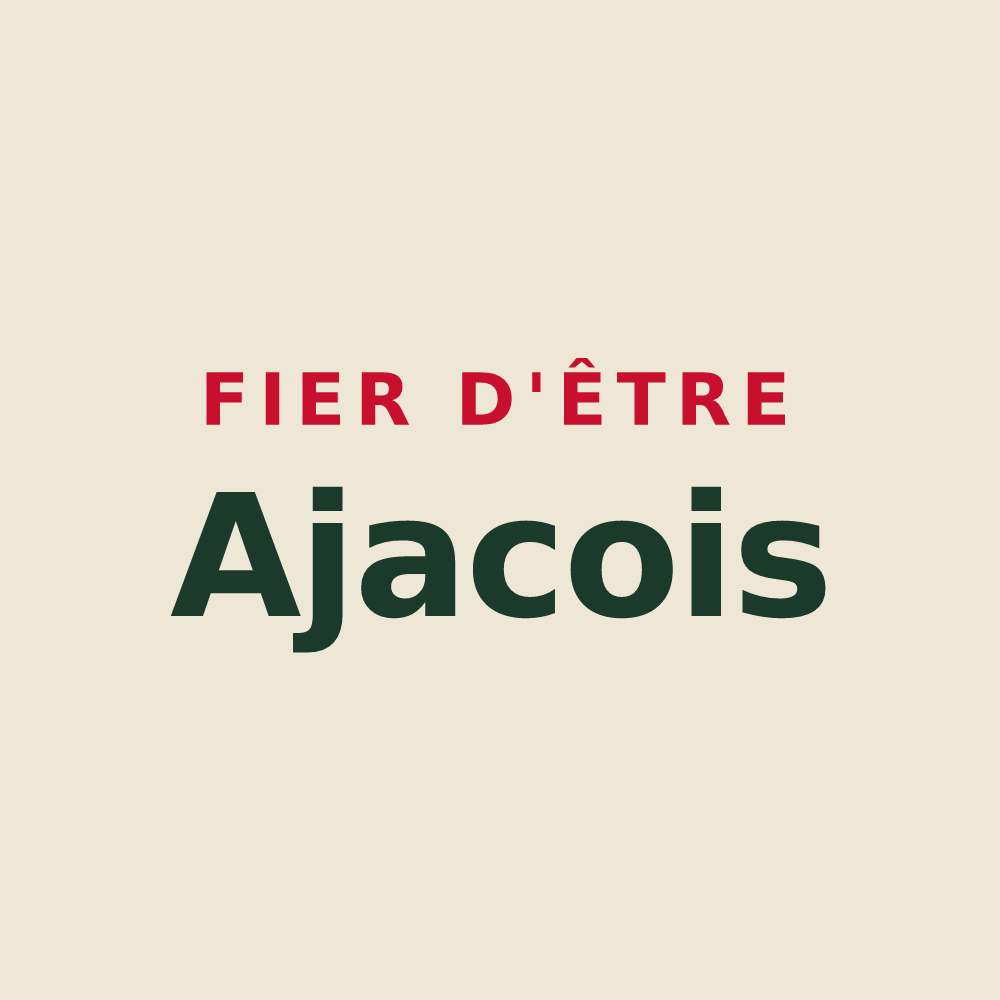 Tote bag « Fier d'être Ajacois » — design pour Ajac