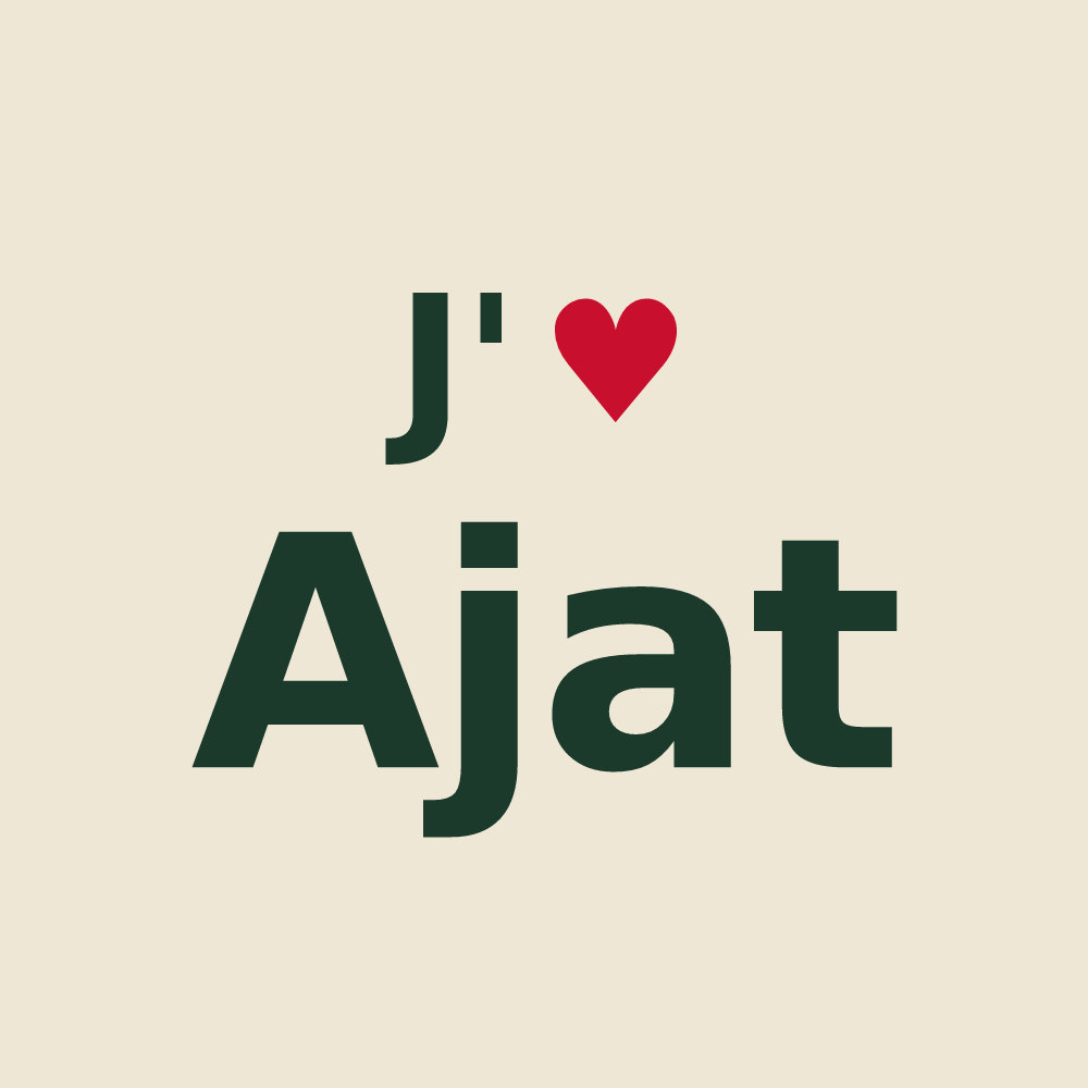Tote bag personnalisé Ajat — design J'aime Ajat
