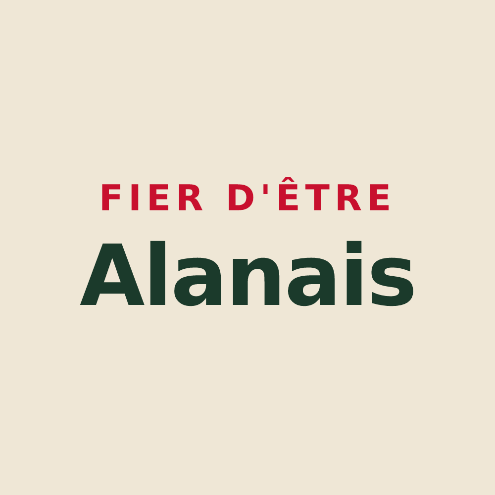 Tote bag « Fier d'être Alanais » — design pour Alan