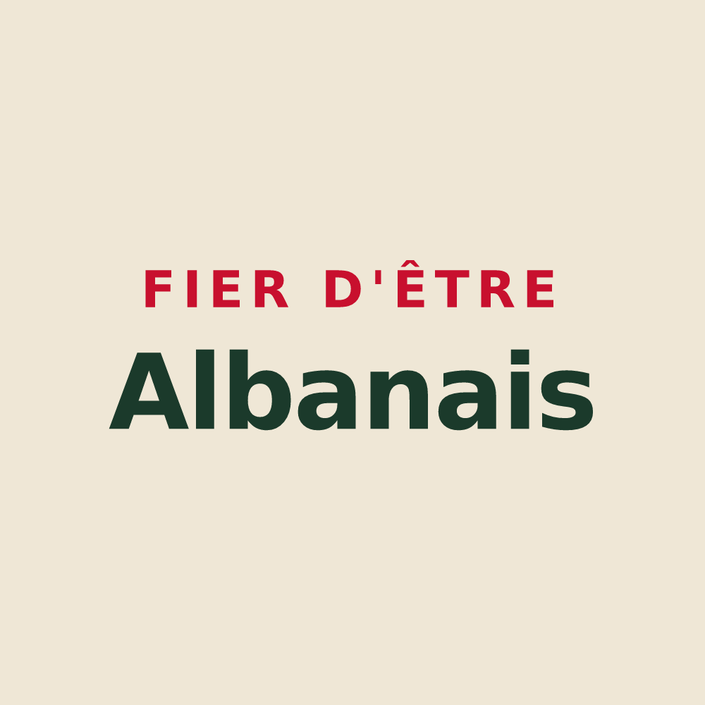 Tote bag « Fier d'être Albanais » — design pour Alban