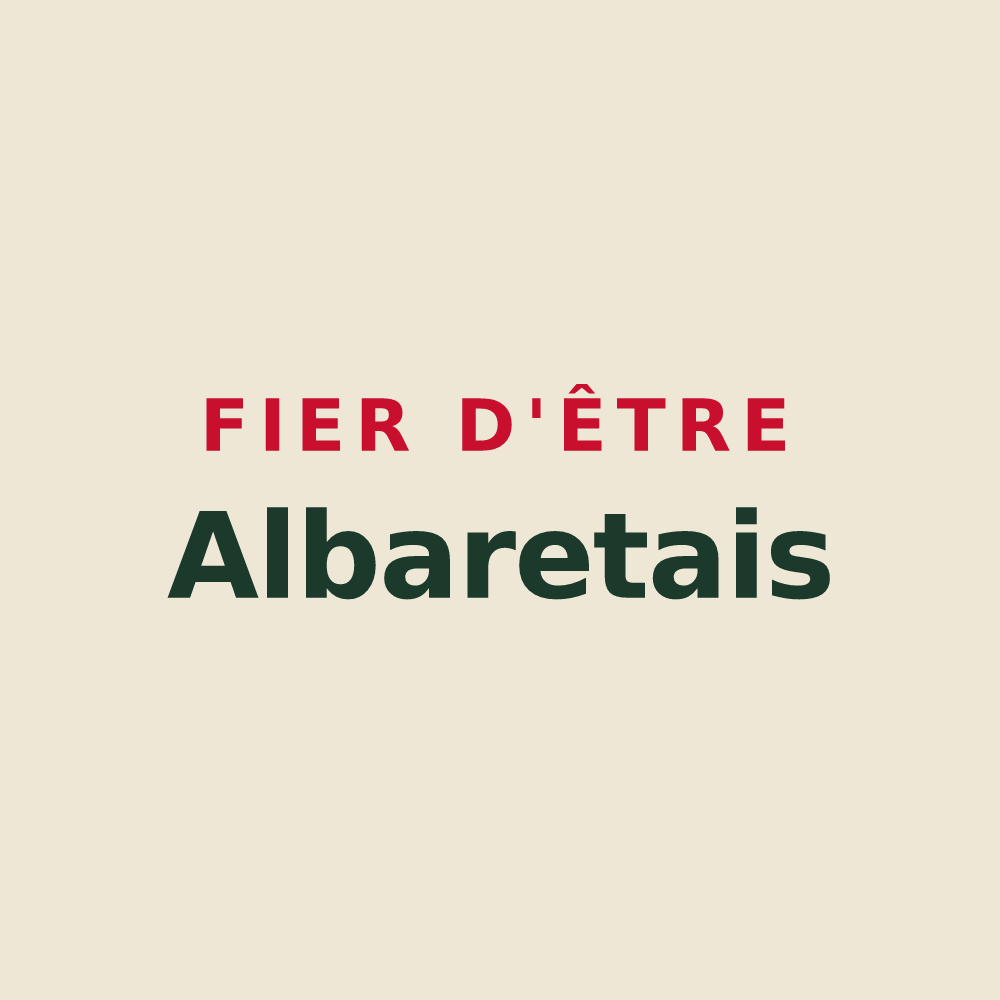 Tote bag « Fier d'être Albaretais » — design pour Albaret-Sainte-Marie