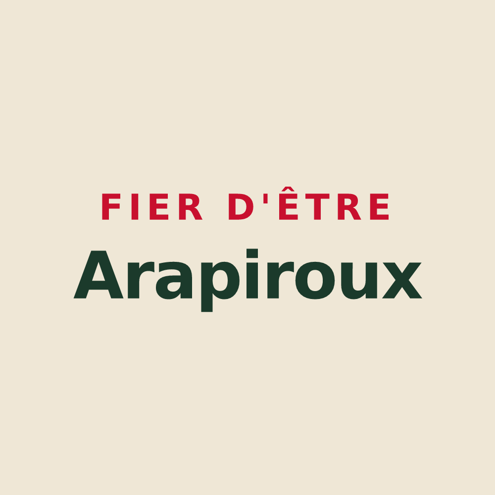 Tote bag « Fier d'être Arapiroux » — design pour Albepierre-Bredons