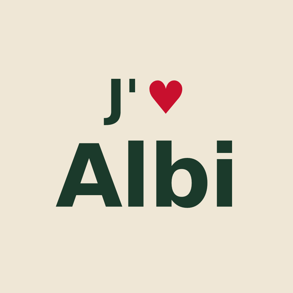 Tote bag personnalisé Albi — design J'aime Albi