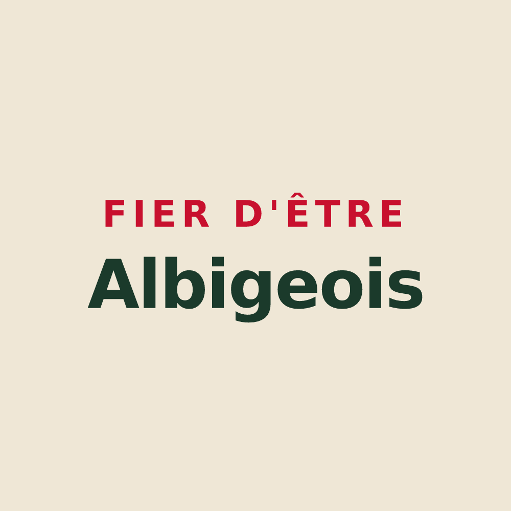 Tote bag « Fier d'être Albigeois » — design pour Albi