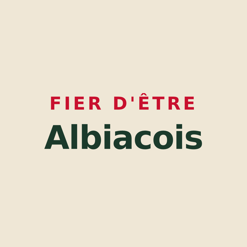Tote bag « Fier d'être Albiacois » — design pour Albiac