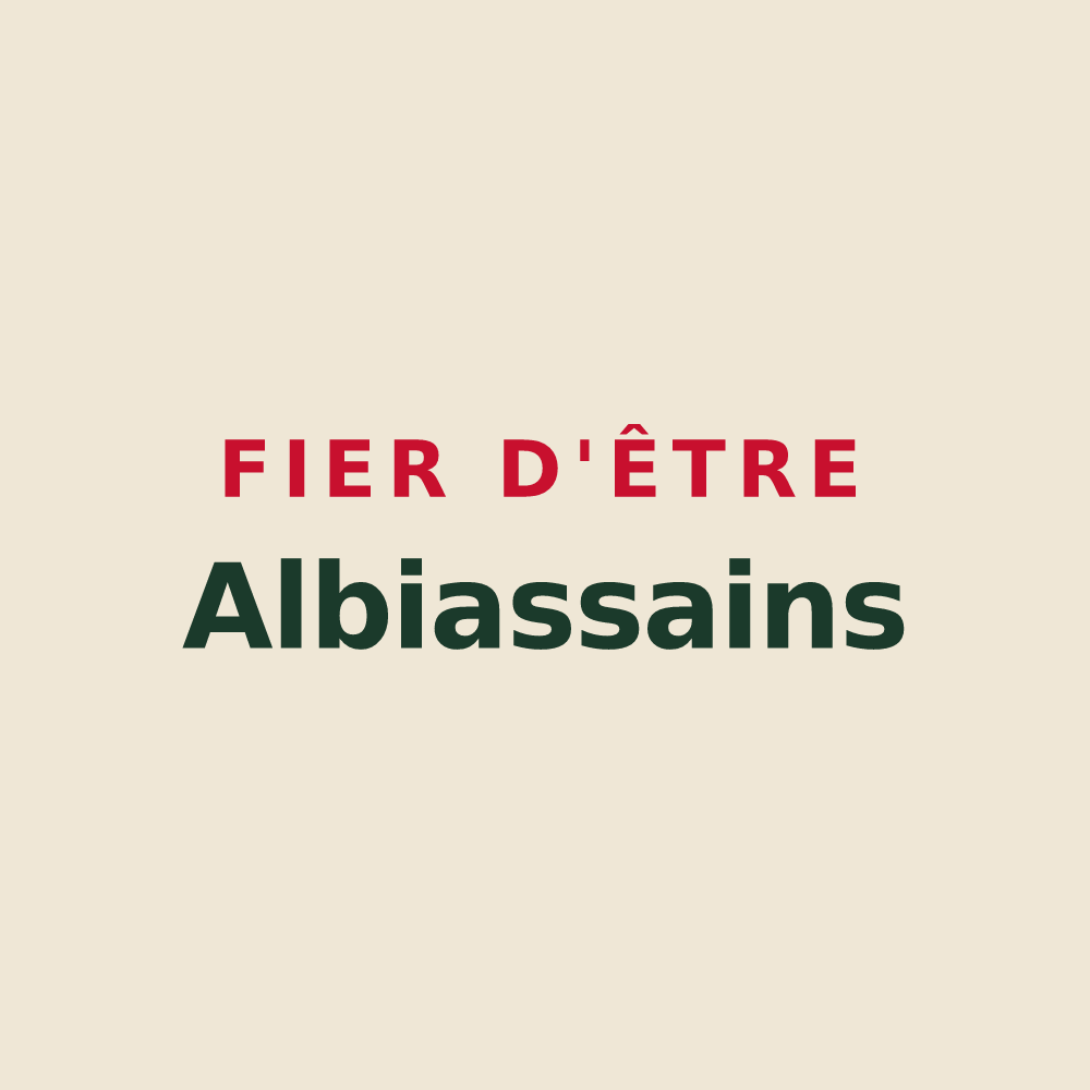 Tote bag « Fier d'être Albiassains » — design pour Albias