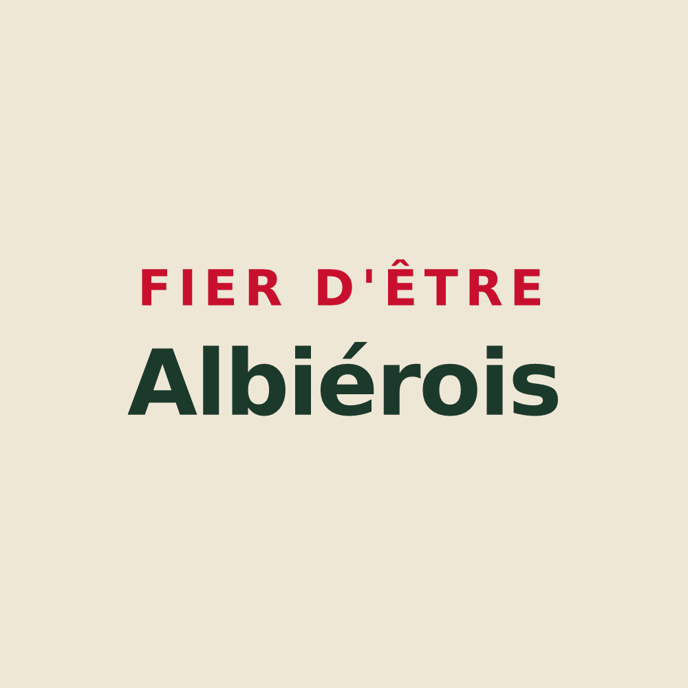 Tote bag « Fier d'être Albiérois » — design pour Albières