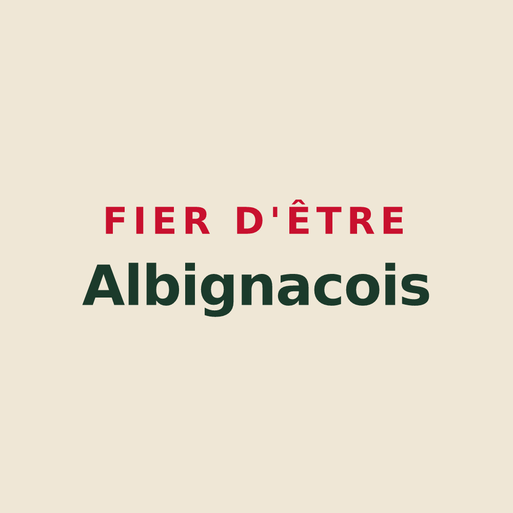 Tote bag « Fier d'être Albignacois » — design pour Albignac