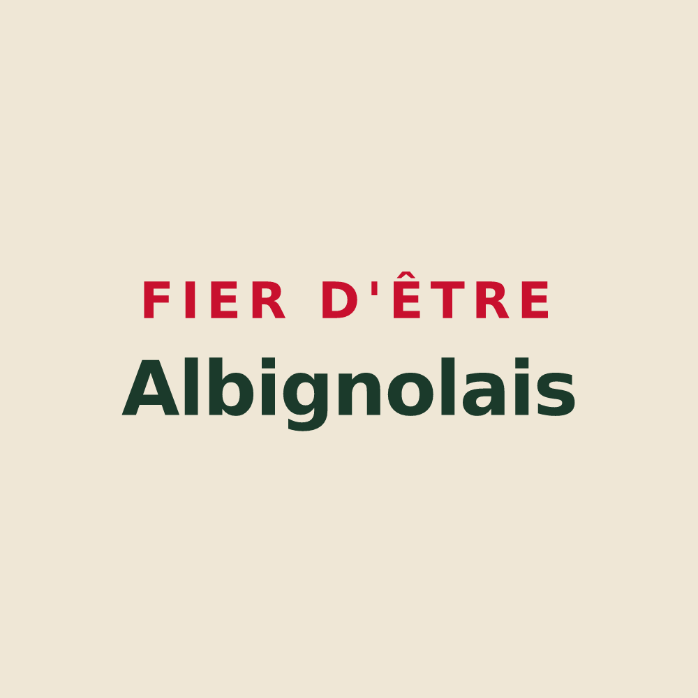 Tote bag « Fier d'être Albignolais » — design pour Albigny-sur-Saône