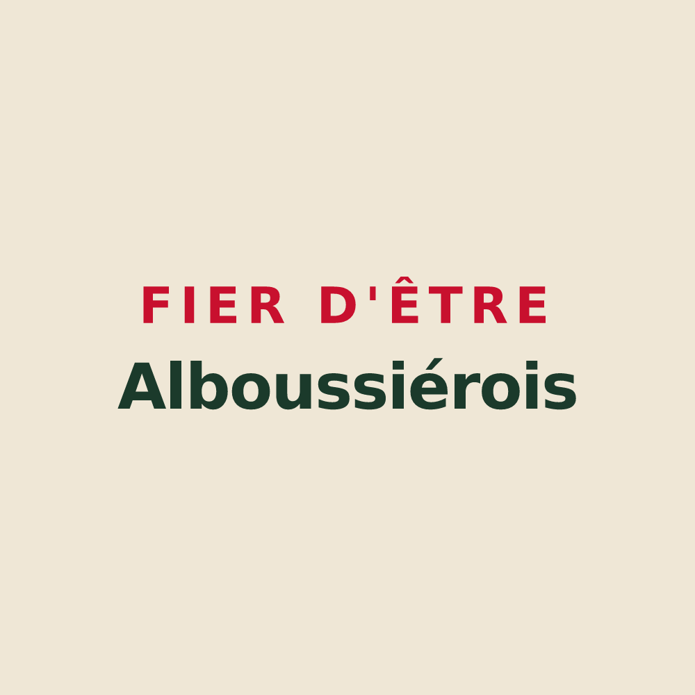 Tote bag « Fier d'être Alboussiérois » — design pour Alboussière