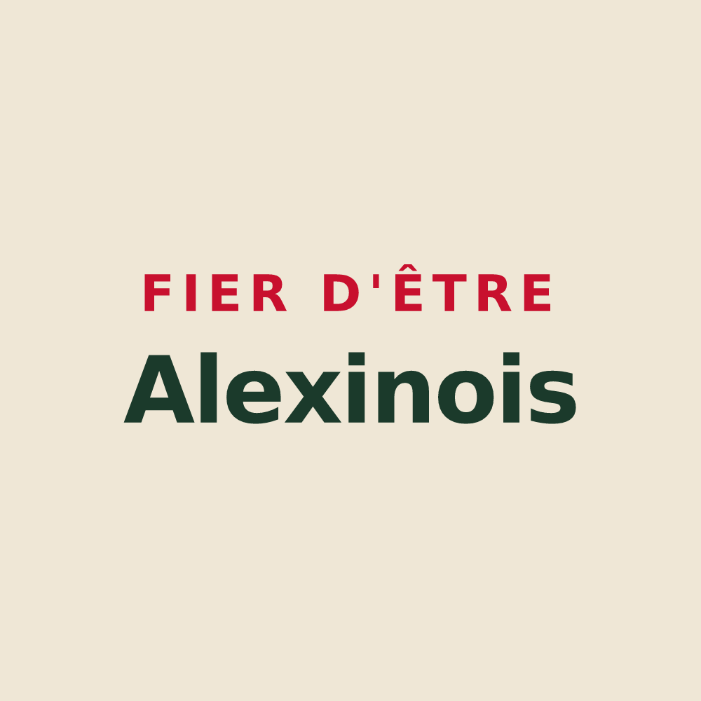 Tote bag « Fier d'être Alexinois » — design pour Alexain