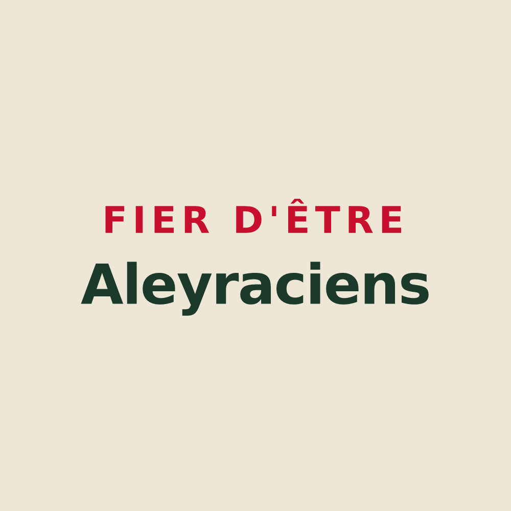 Tote bag « Fier d'être Aleyraciens » — design pour Aleyrac