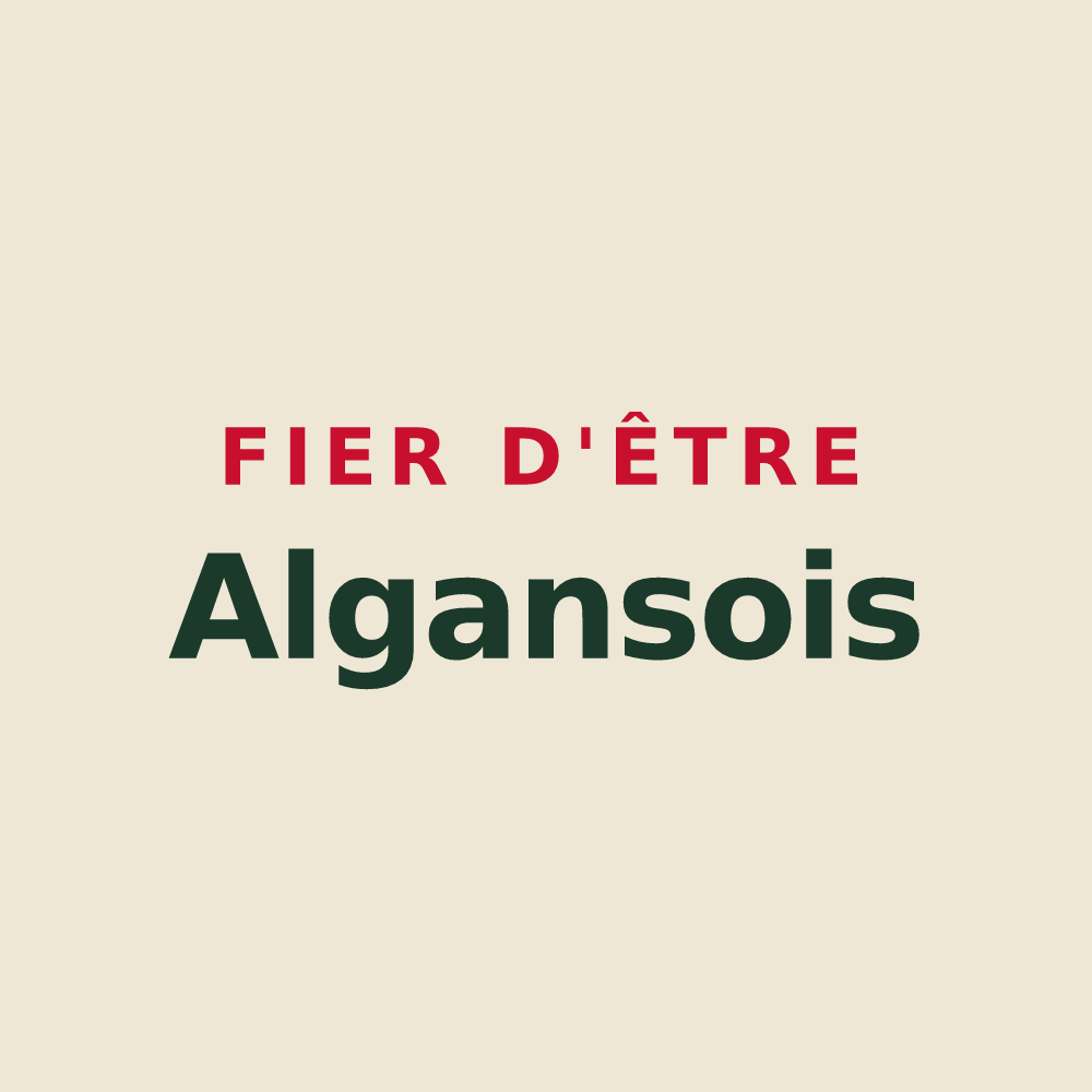 Tote bag « Fier d'être Algansois » — design pour Algans