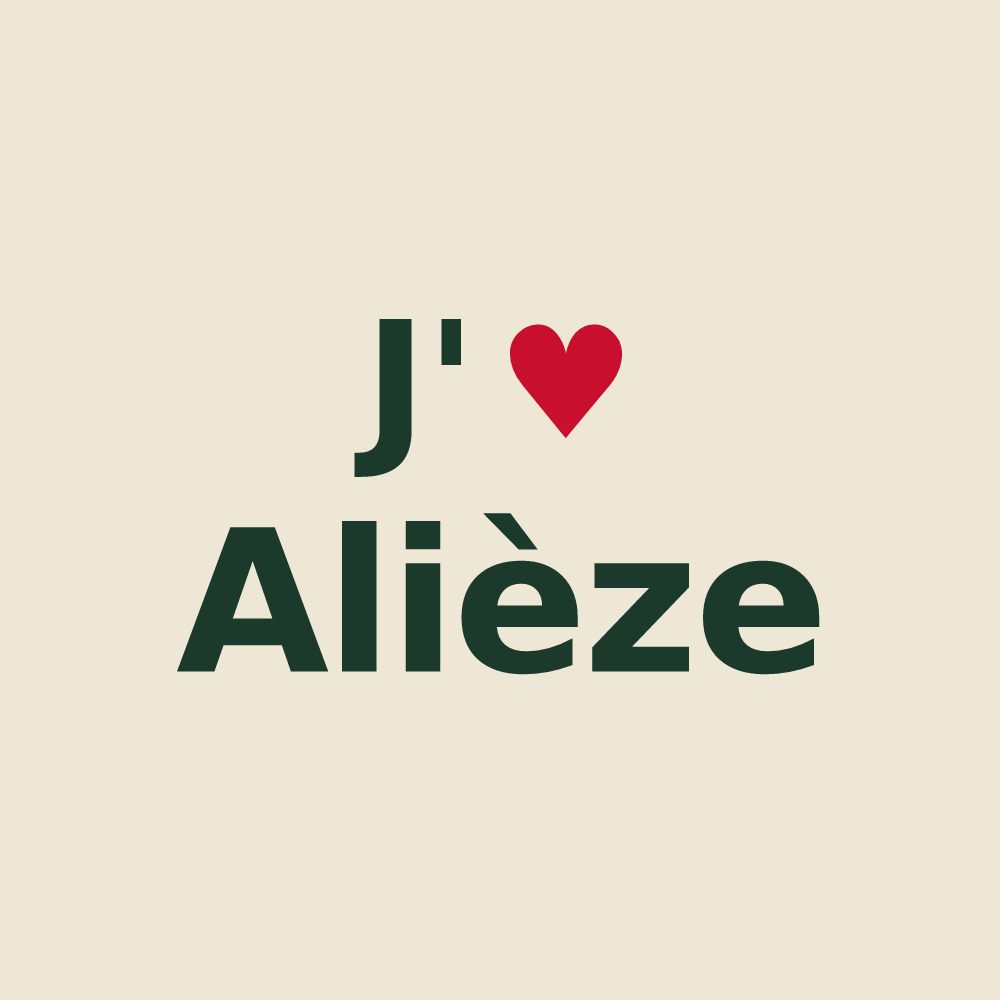 Tote bag personnalisé Alièze — design J'aime Alièze