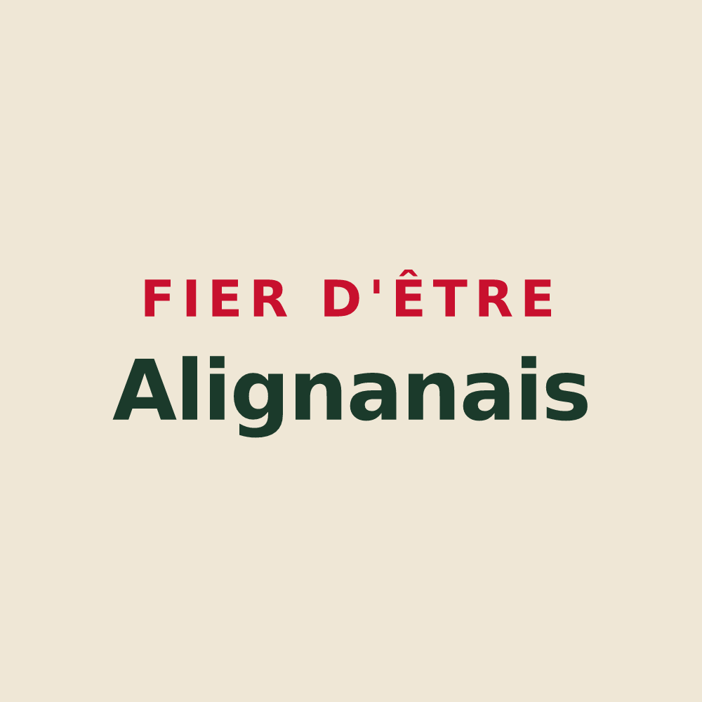 Tote bag « Fier d'être Alignanais » — design pour Alignan-du-Vent