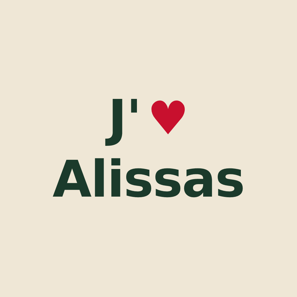 Tote bag personnalisé Alissas — design J'aime Alissas