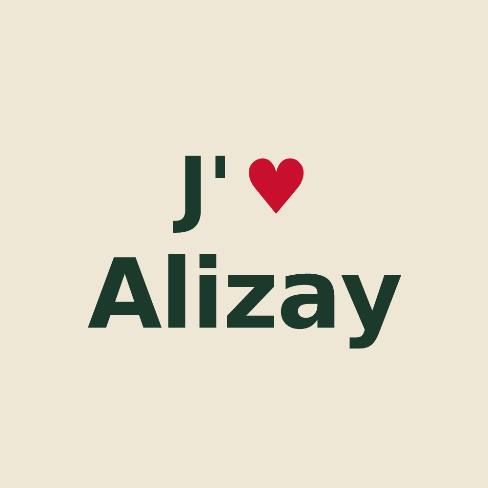 Tote bag personnalisé Alizay — design J'aime Alizay