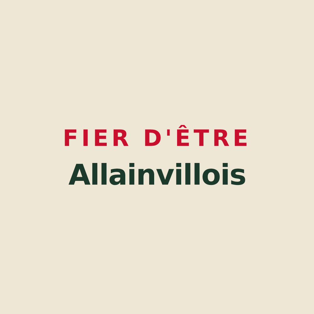 Tote bag « Fier d'être Allainvillois » — design pour Allainville