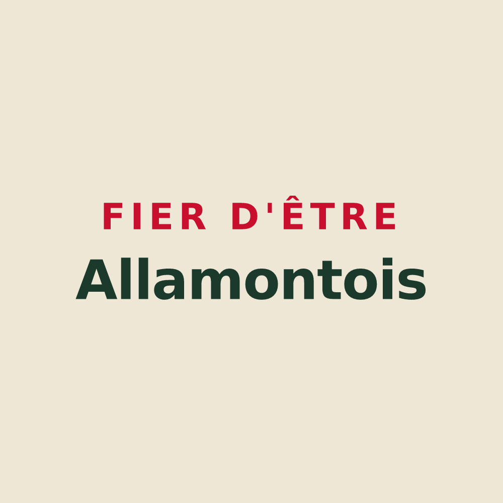Tote bag « Fier d'être Allamontois » — design pour Allamont