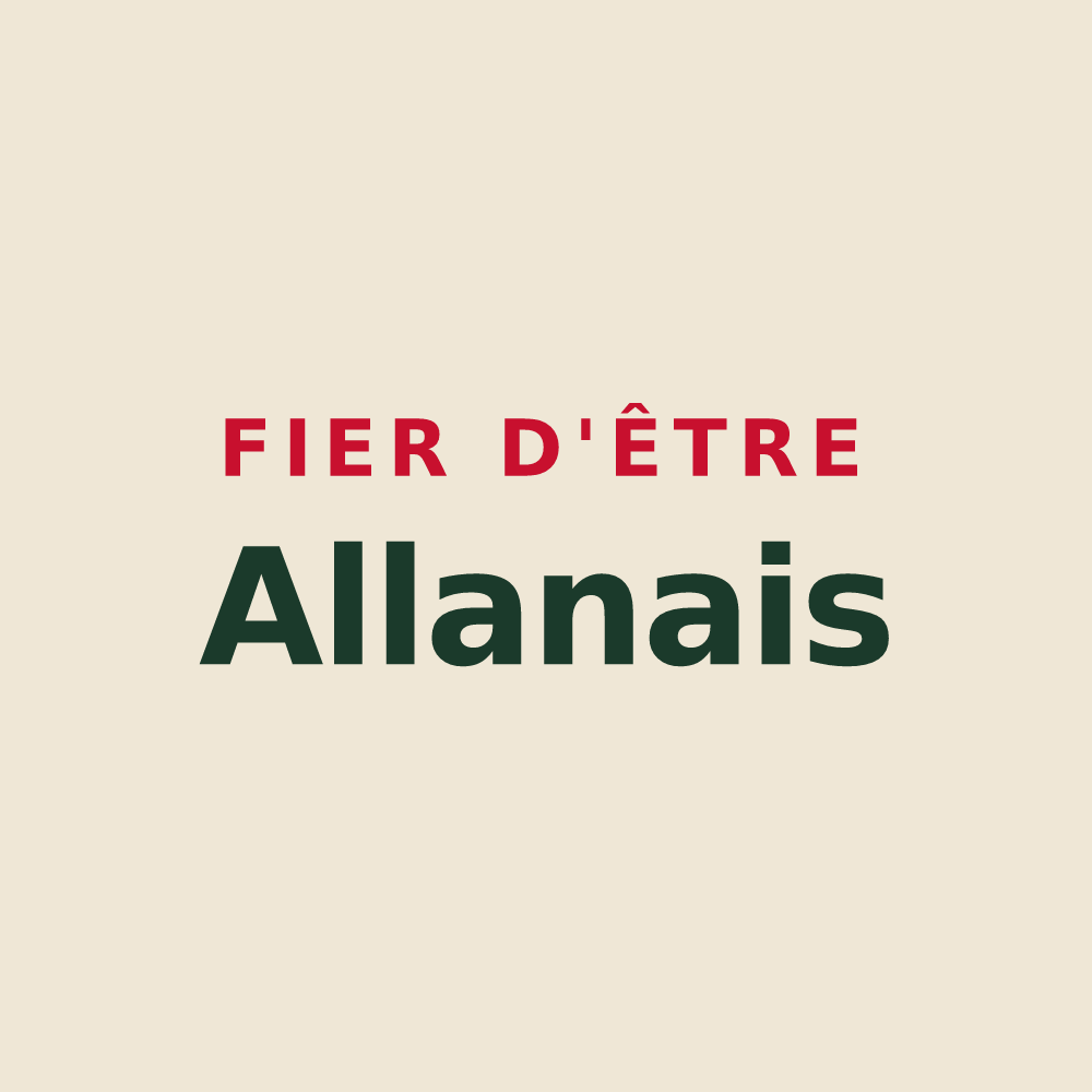 Tote bag « Fier d'être Allanais » — design pour Allan