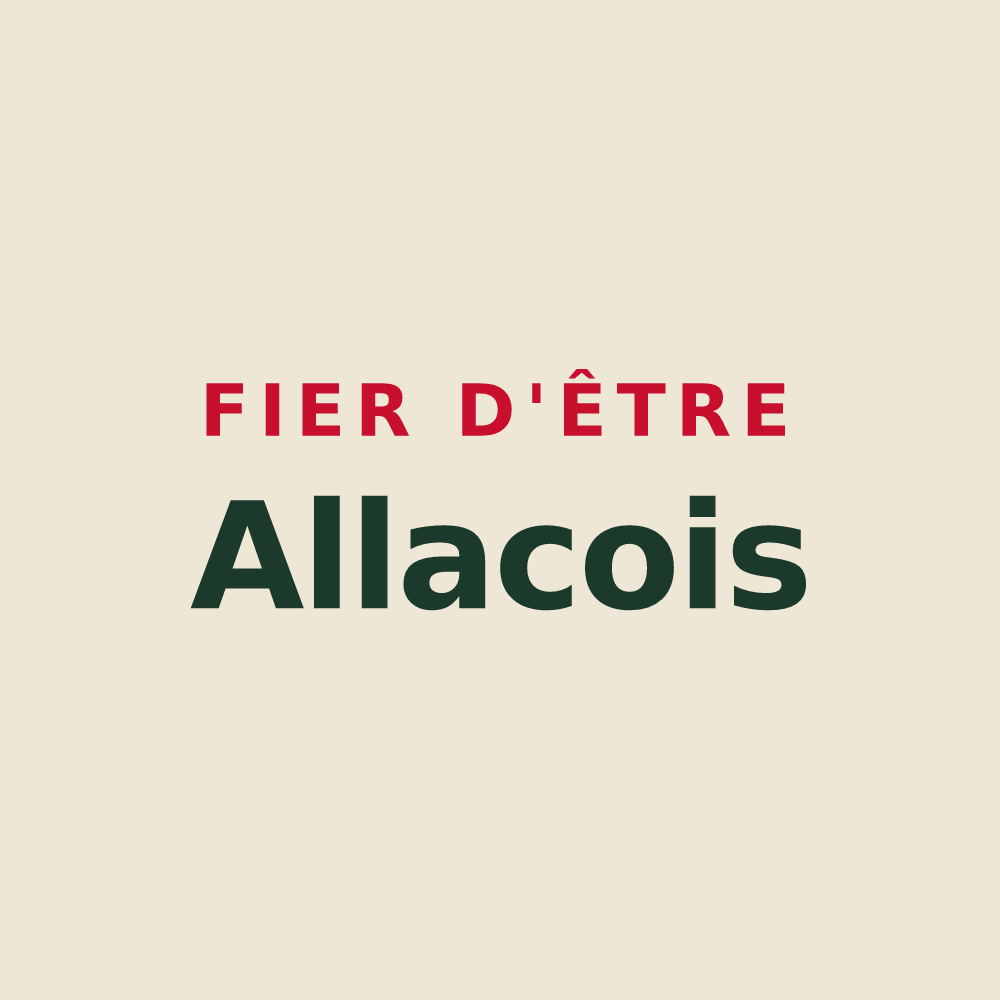 Tote bag « Fier d'être Allacois » — design pour Allas-les-Mines