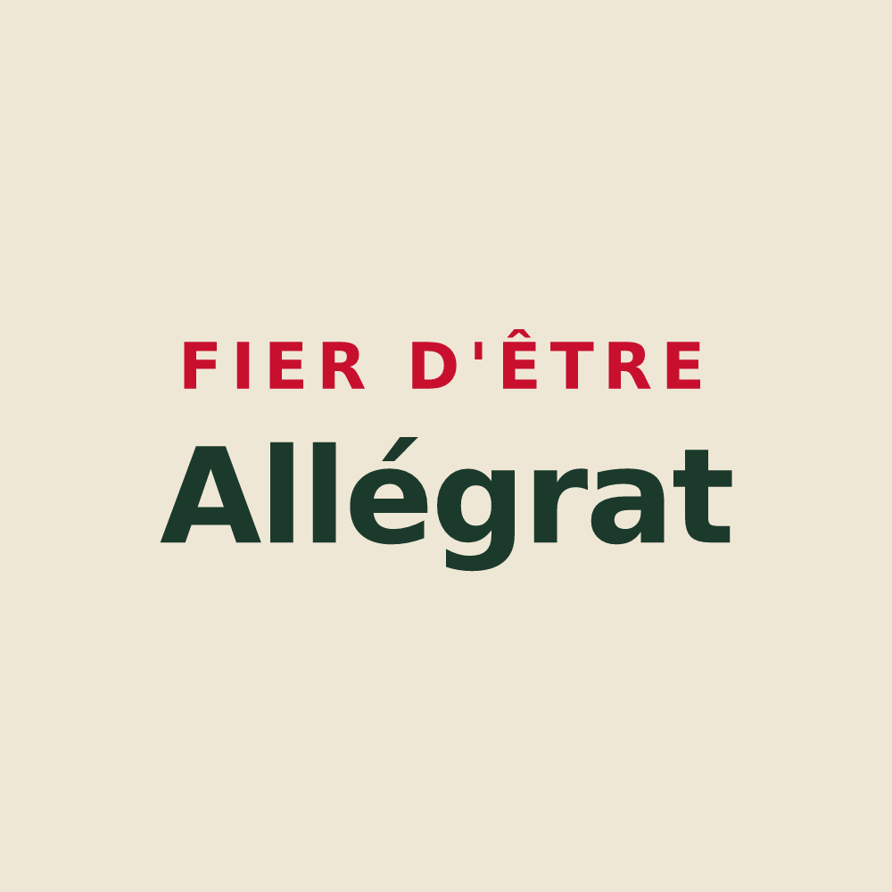 Tote bag « Fier d'être Allégrat » — design pour Allègre