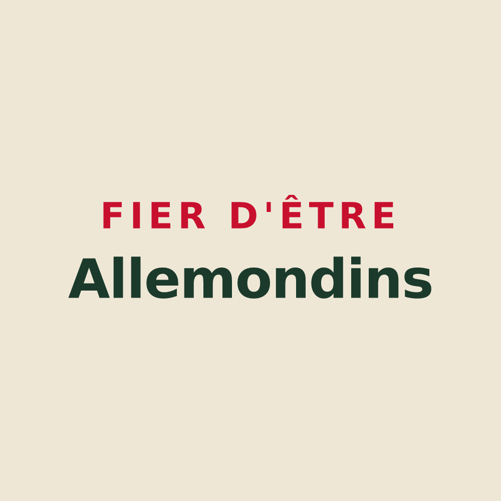 Tote bag « Fier d'être Allemondins » — design pour Allemond