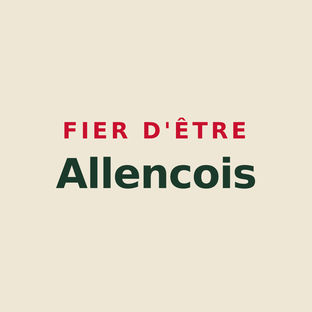Tote bag « Fier d'être Allencois » — design pour Allenc