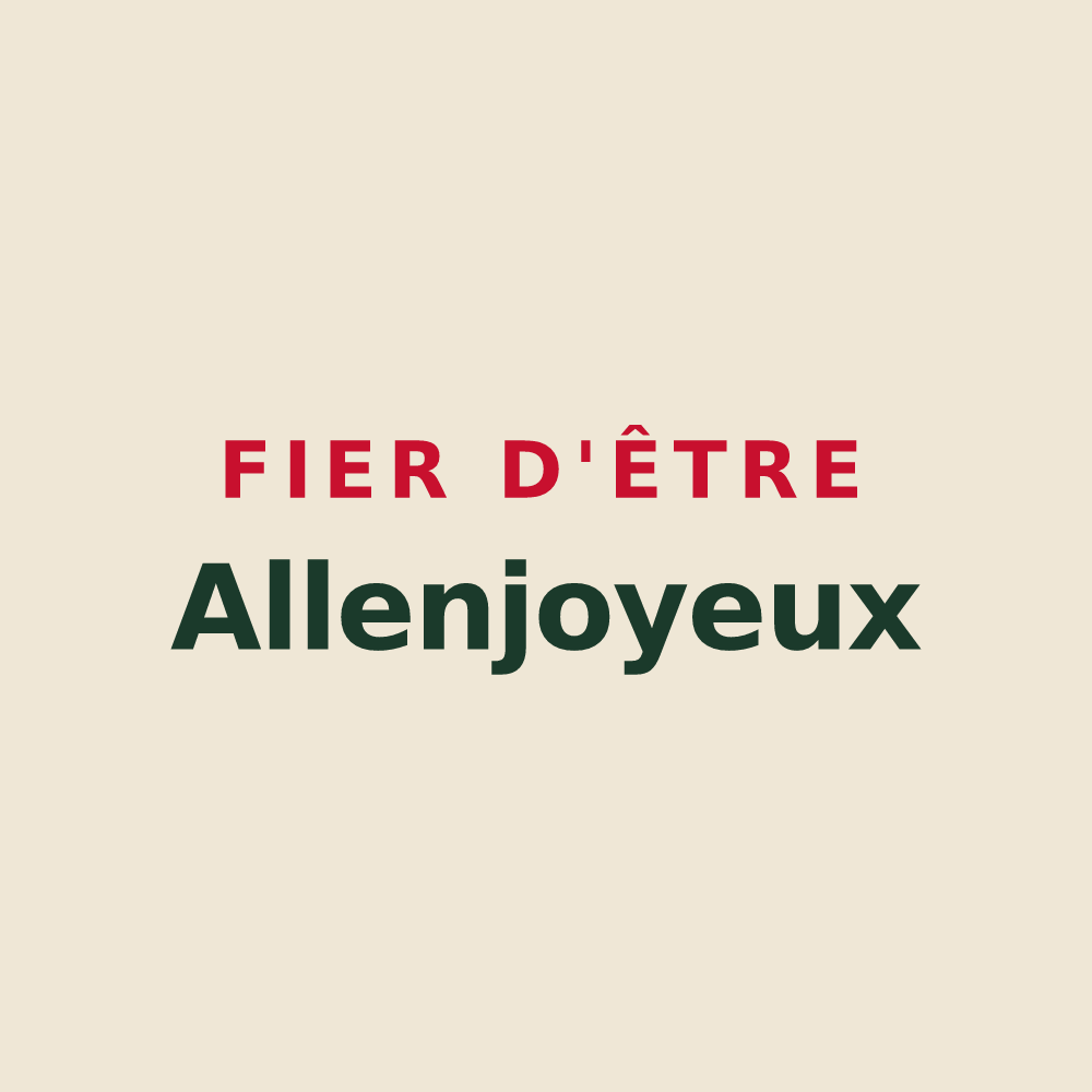 Tote bag « Fier d'être Allenjoyeux » — design pour Allenjoie