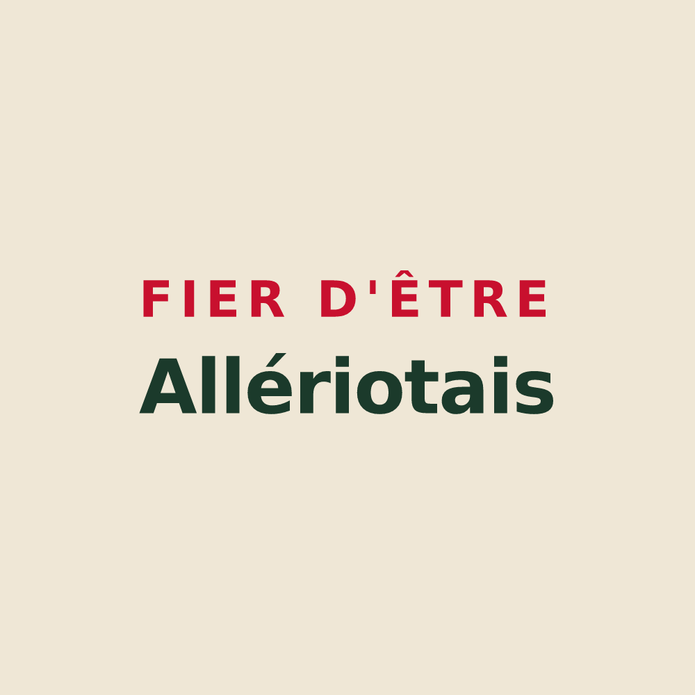 Tote bag « Fier d'être Allériotais » — design pour Allériot