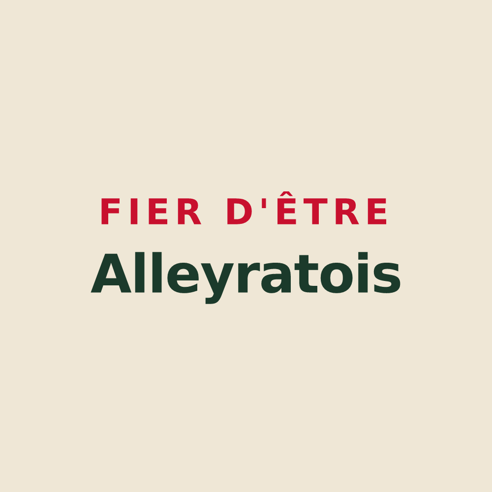 Tote bag « Fier d'être Alleyratois » — design pour Alleyrat