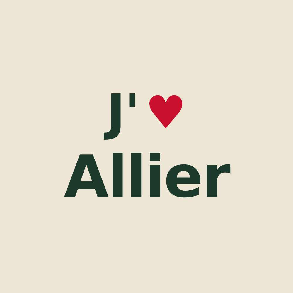 Tote bag personnalisé Allier — design J'aime Allier