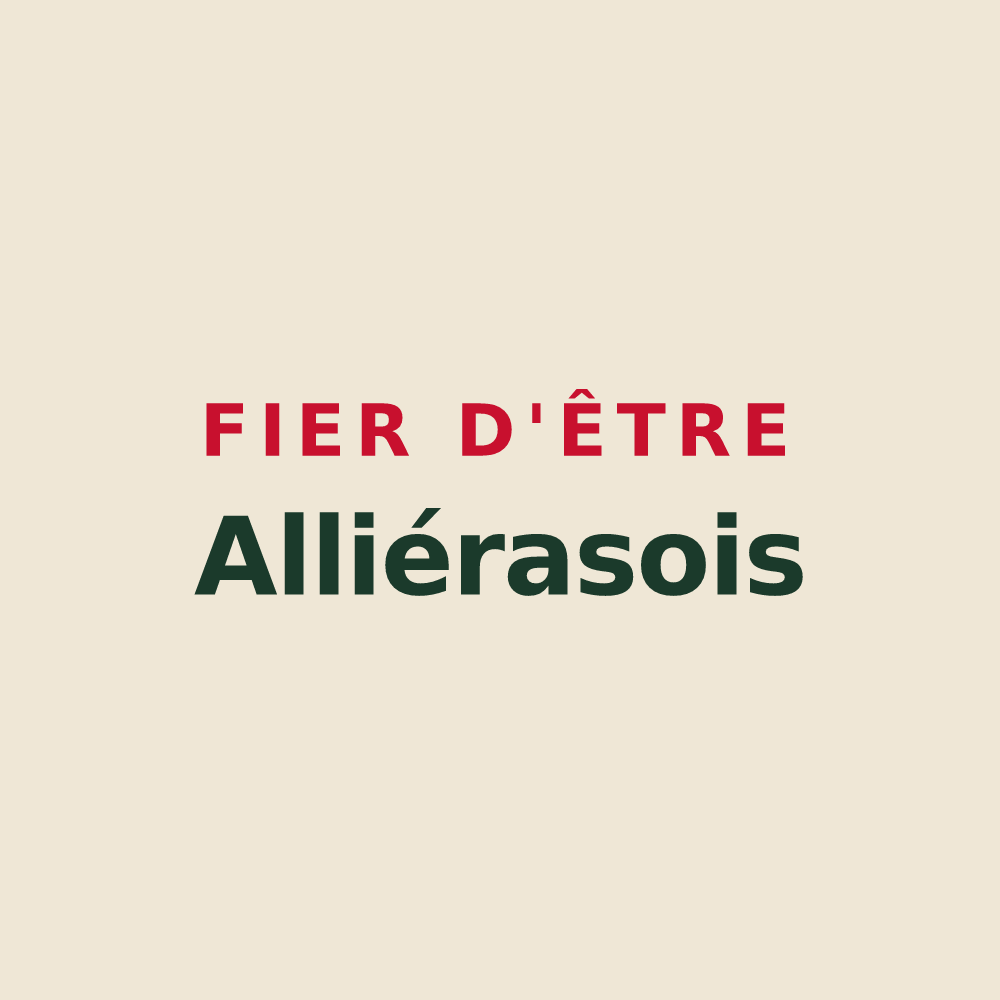 Tote bag « Fier d'être Alliérasois » — design pour Allières