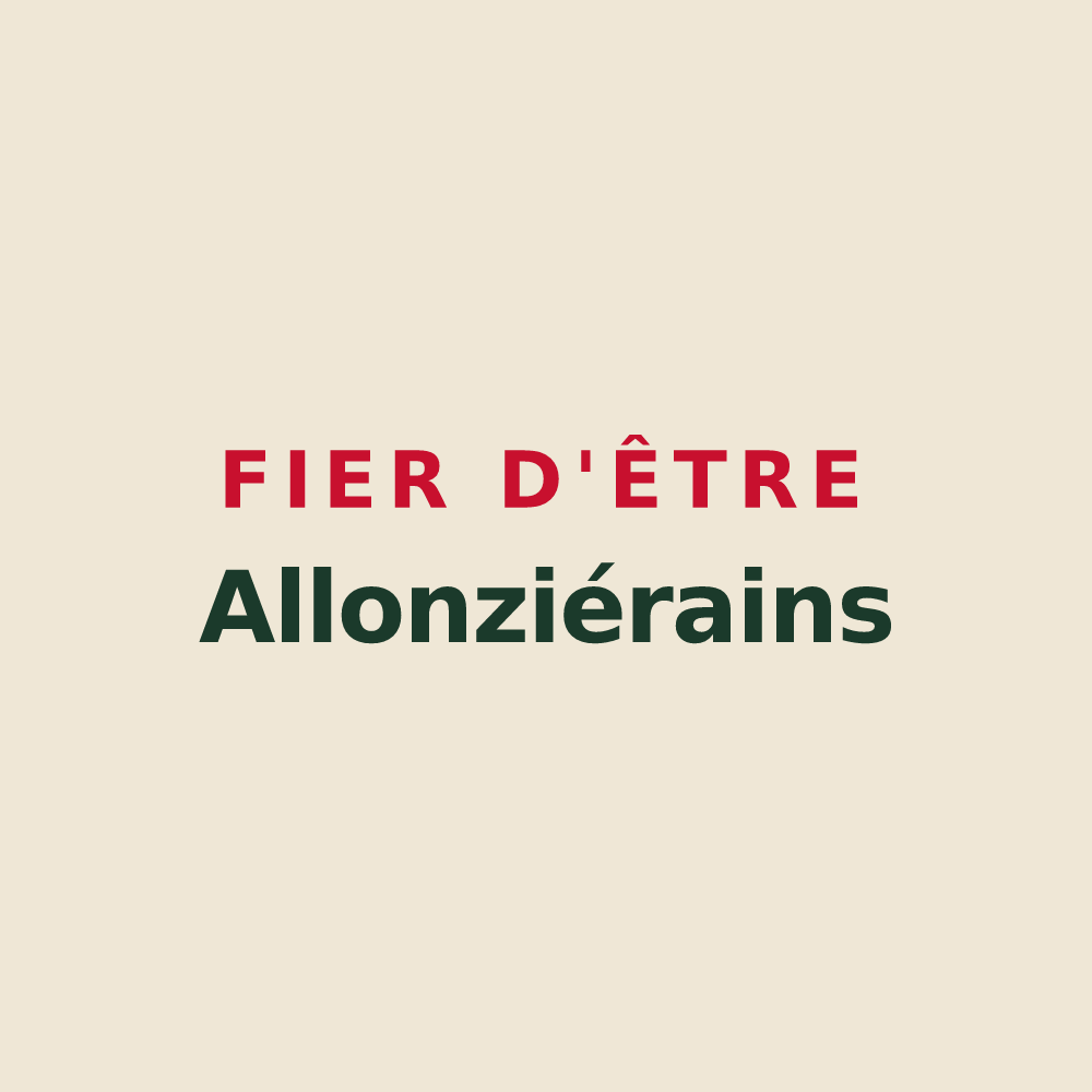 Tote bag « Fier d'être Allonziérains » — design pour Allonzier-la-Caille