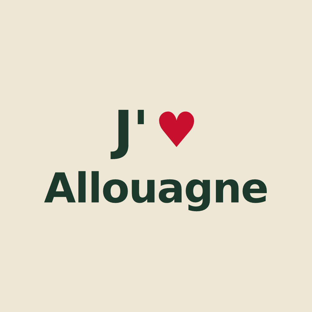 Tote bag personnalisé Allouagne — design J'aime Allouagne