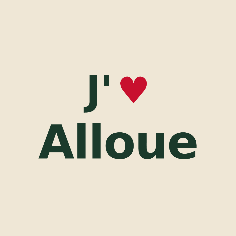 Tote bag personnalisé Alloue — design J'aime Alloue