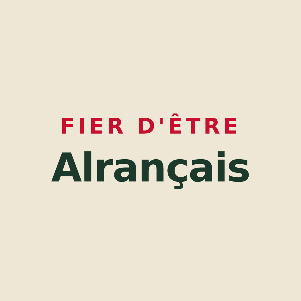 Tote bag « Fier d'être Alrançais » — design pour Alrance