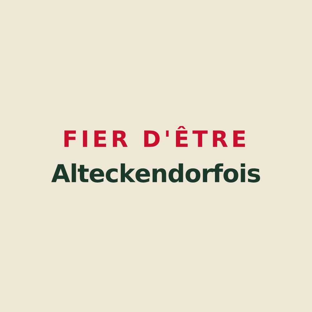 Tote bag « Fier d'être Alteckendorfois » — design pour Alteckendorf