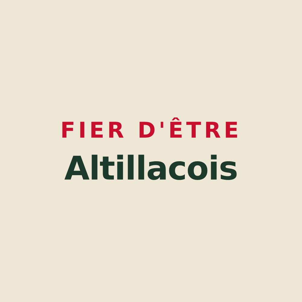 Tote bag « Fier d'être Altillacois » — design pour Altillac