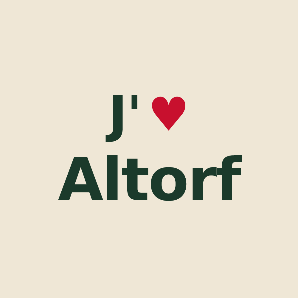 Tote bag personnalisé Altorf — design J'aime Altorf