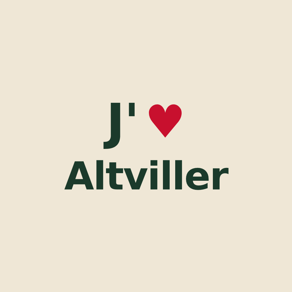 Tote bag personnalisé Altviller — design J'aime Altviller
