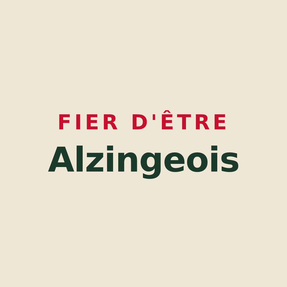 Tote bag « Fier d'être Alzingeois » — design pour Alzing